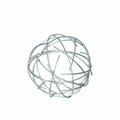 Urban Trends Collection Metal Orb of Dyson Sphere Sculpture with Broken Rings, Silver - Small 21954